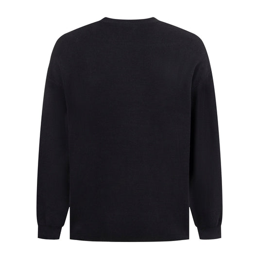 Loewe Anagram Sweater In Cotton Blend Black