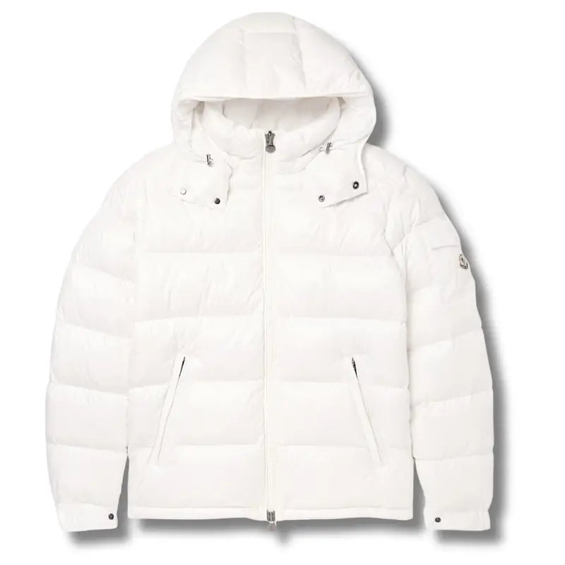 Moncler Maya Hooded Down Jacket Off-White