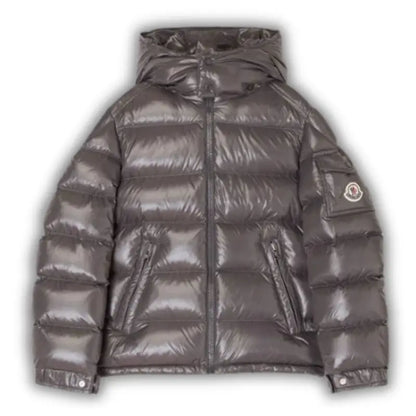 Moncler Maya Hooded Down Jacket Grey