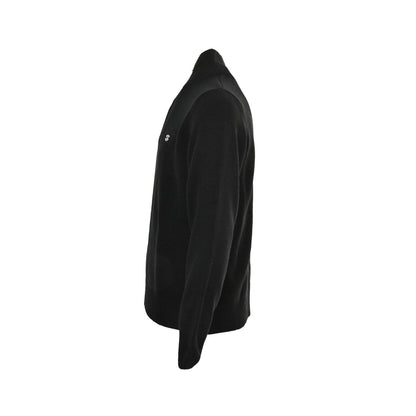 Celine Logo-Embroidered Wool &amp; Cashmere Blend Half Zip Black