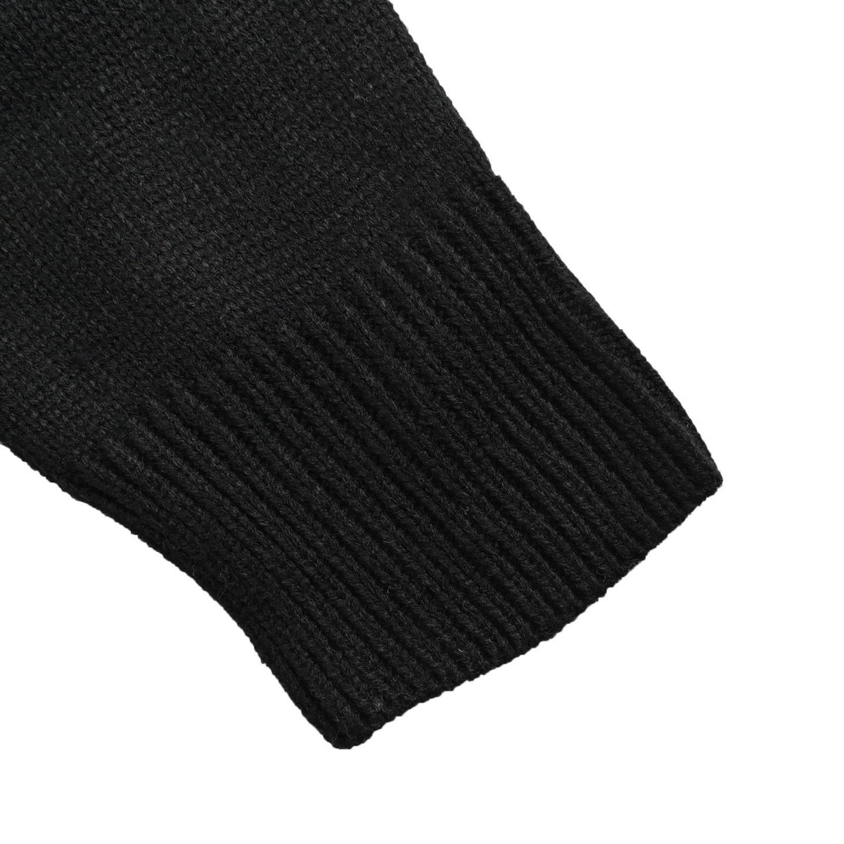 Celine Logo-Embroidered Wool &amp; Cashmere Blend Half Zip Black