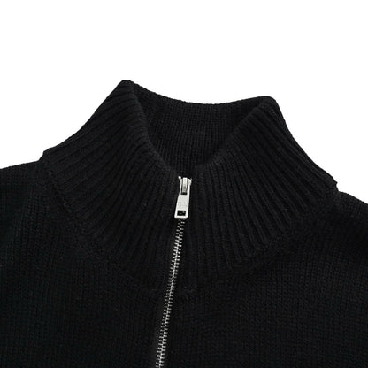 Prada Zip Up Cashmere Black