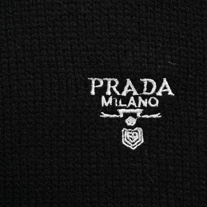 Prada Zip Up Cashmere Black