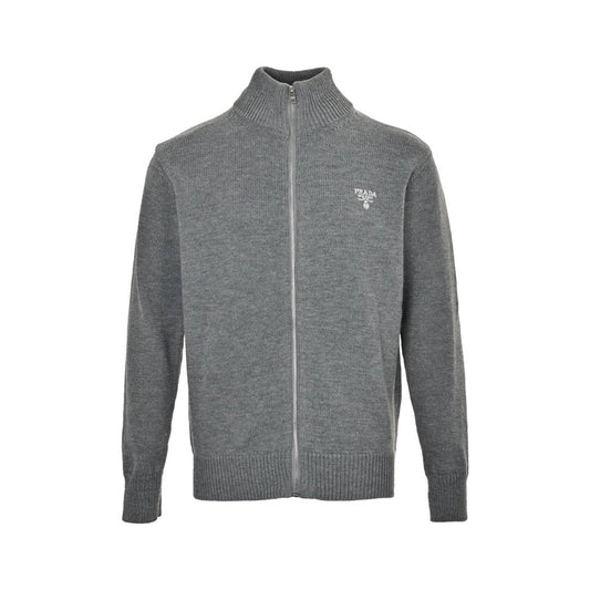 Prada Zip Up Cashmere Grey