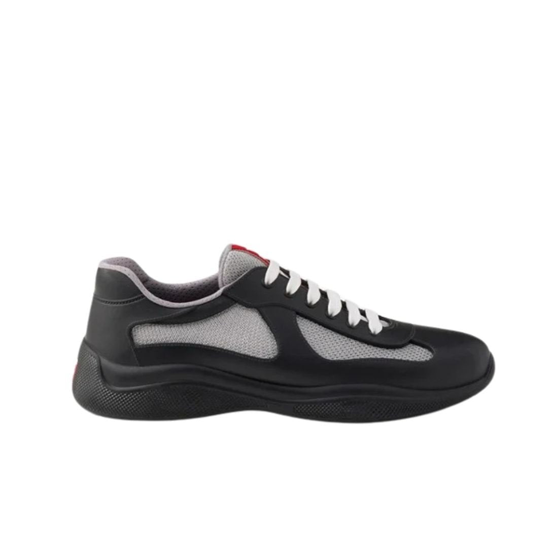 Prada Americas Cup Black Grey Trainers